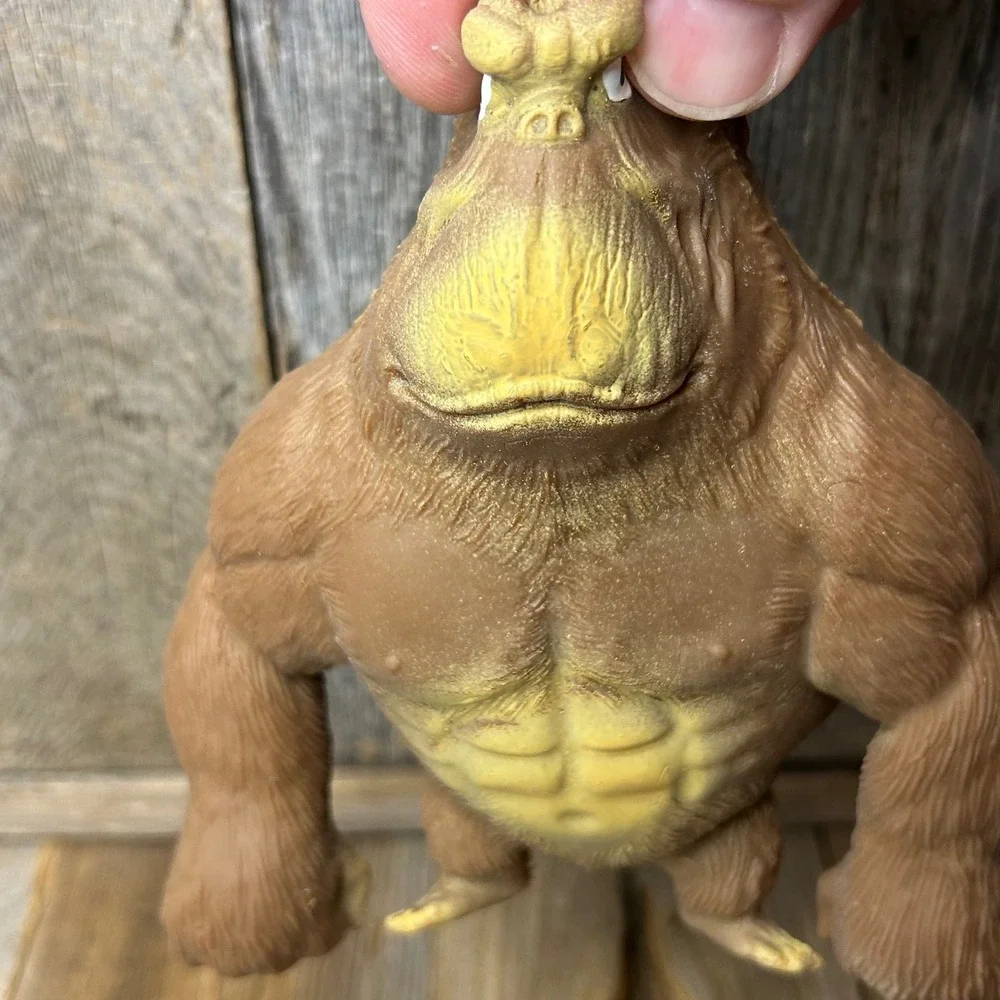 Brown Stretchy Gorilla Stress Toy Muscular Squishy Fidget Ape Figure 5.5 Inch